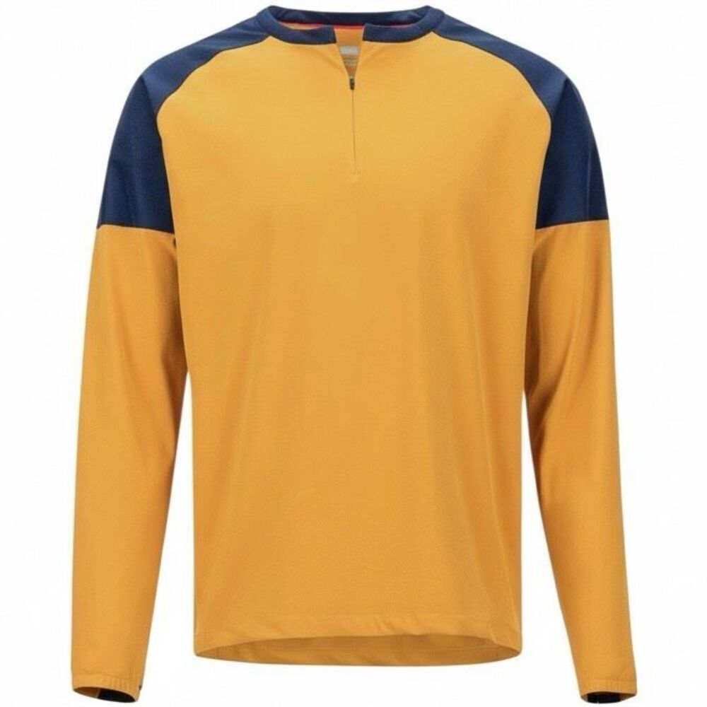 Marmot Bowery LS Arctic Gold Navy Long Sleeve Hiking Shirt Men’s Medium NWT